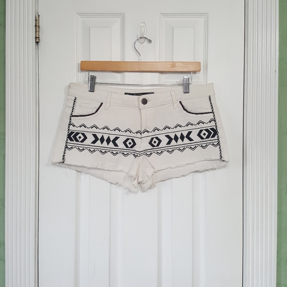 Zara Embroidered Shorts